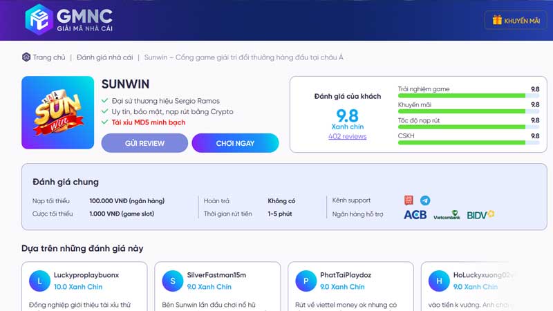 Giải mã phốt Sunwin: Dữ liệu không nói dối 3 Xác minh độc lập từ GMNC